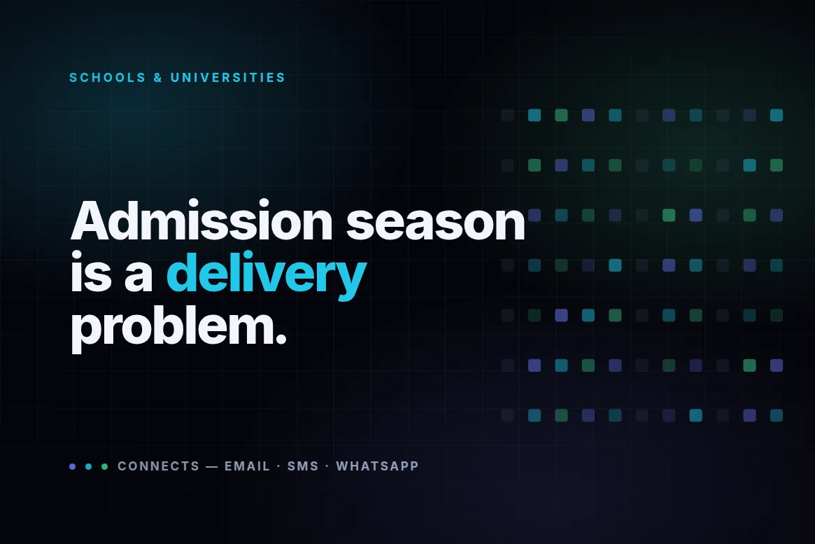 Admission season is a delivery problem, not a marketing problem